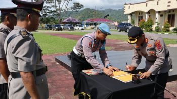 Polres Kolut Gelar Sertijab Kabag ops, Kabag Ren, Kasat Lantas dan 4 KapolseK