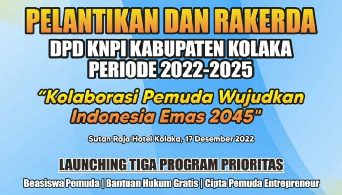 KNPI Kolaka Bakal Launching Tiga Program Prioritas di Momen Pelantikan