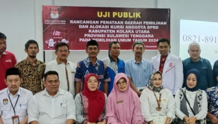 Uji Publik Rancangan Penataan Dapil dan Alokasi Kursi di Kolut jadi Polemik di Tingkat Partai