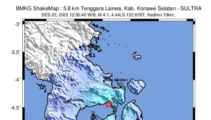 Breaking News: Lainea Diguncang Gempa Bumi Tektonik