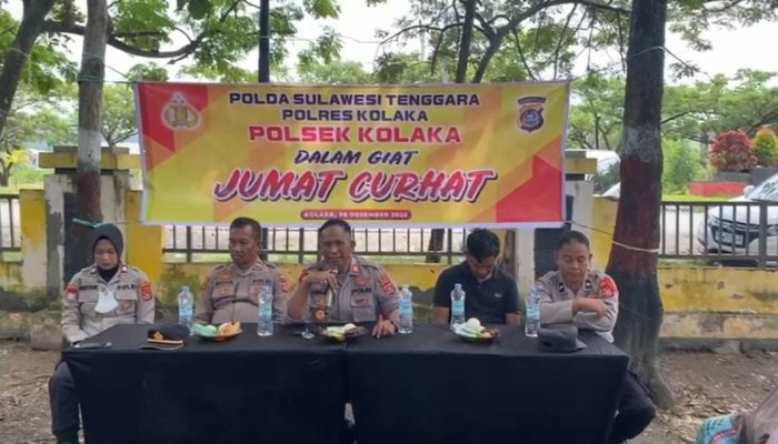 Gelar Giat Jumat Curhat, Kapolsek Kolaka Harap Dapat Terus Berlanjut
