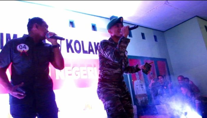 Kodim 1412 Kolaka Meriahkan Malam Tahun Baru dengan Lomba Bernyanyi