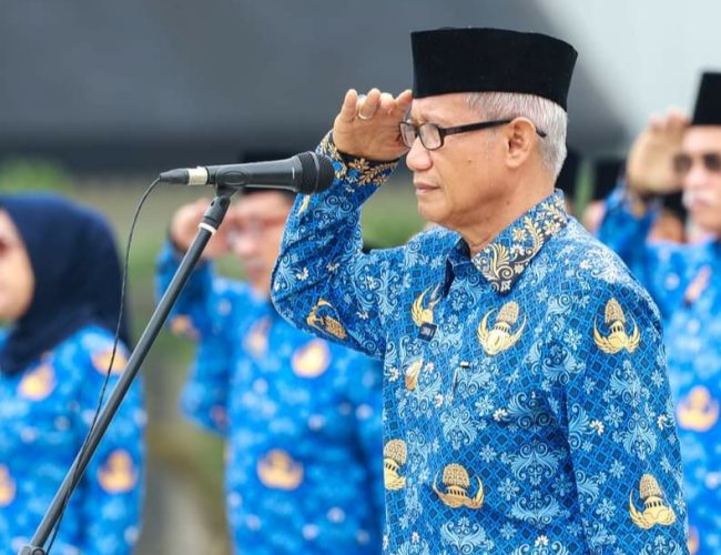 Upacara Hari Kesadaran Nasional, Wagub Sultra Minta ASN Kedepankan Panca Prasetya Korpri