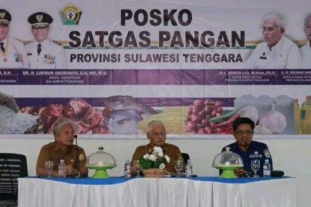 Resmikan Posko Satgas Ketahanan Pangan, Sekda Sultra Minta Data Update Tiap Hari