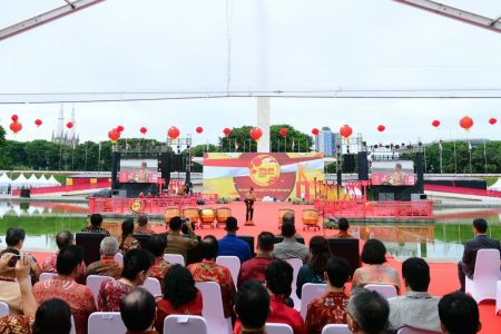 Mr. Zhou Yuan Hadiri Undangan Perayaan Tahun Baru Imlek 2023 di Istana Presiden
