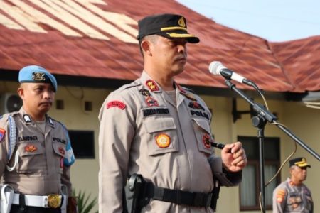 Polres Konawe Gelar Sertijab Pergantian Kapolsek