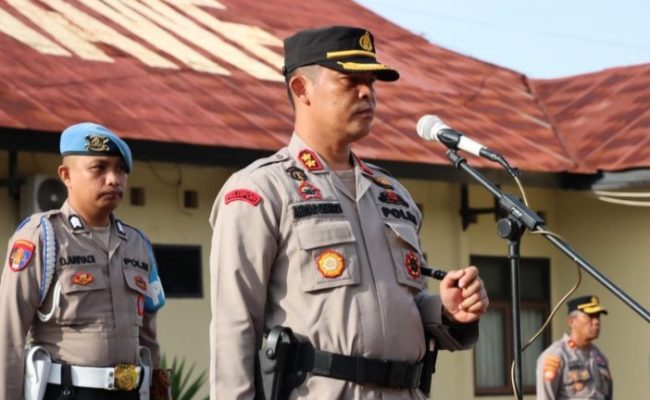 Polres Konawe Gelar Sertijab Pergantian Kapolsek
