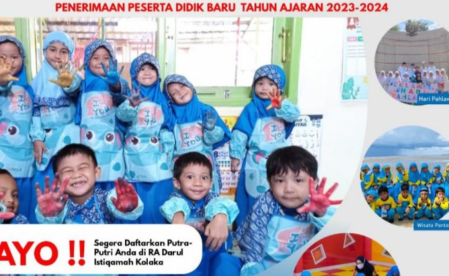 RA Darul Istiqamah Kolaka Kembali Buka Pendaftaran Siswa Baru
