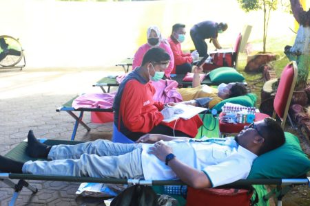 ANTAM UBPN Kolaka Gelar Donor Darah dalam Rangka Bulan K3