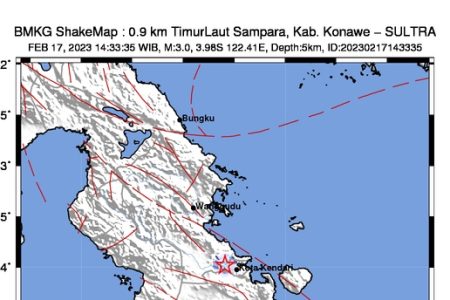 Wilayah Smelter VDNI Konawe Diguncang Gempa Terasa di Konsel dan Kendari