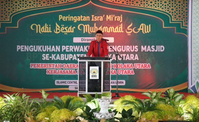 Lantik Pengurus DMI Kolut, Wagub Sultra: Al-Qur’an dan Hadis jadikan Pedoman dalam Hidup