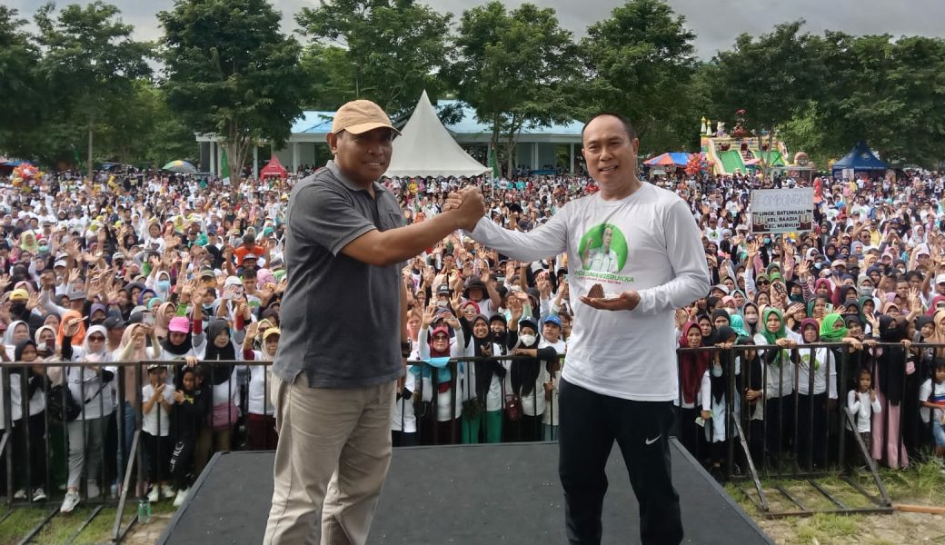 Ribuan Masyarakat Baubau Semarakkan Jalan Santai DPD HKTI Sultra