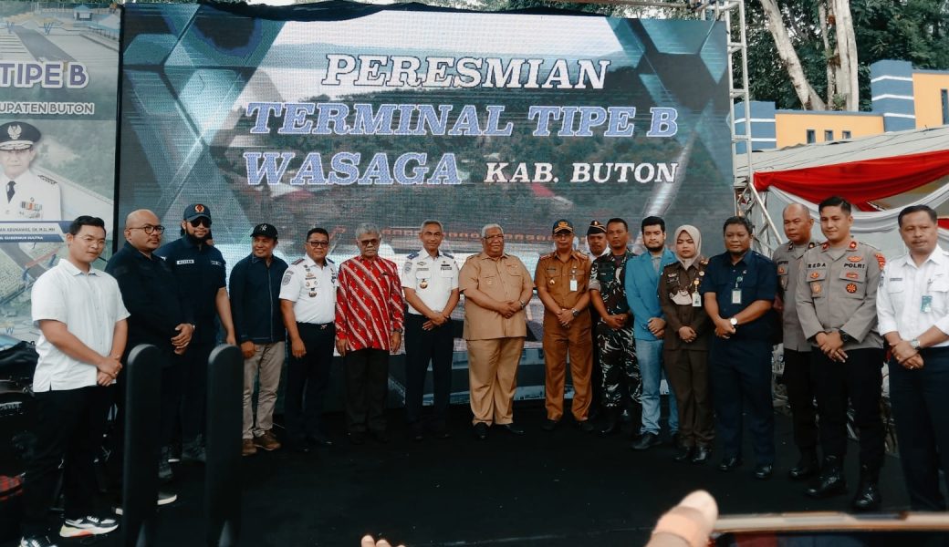 Gubernur Resmikan Terminal Wasaga, Rajulan: Ikon Simpul Transportasi Buton