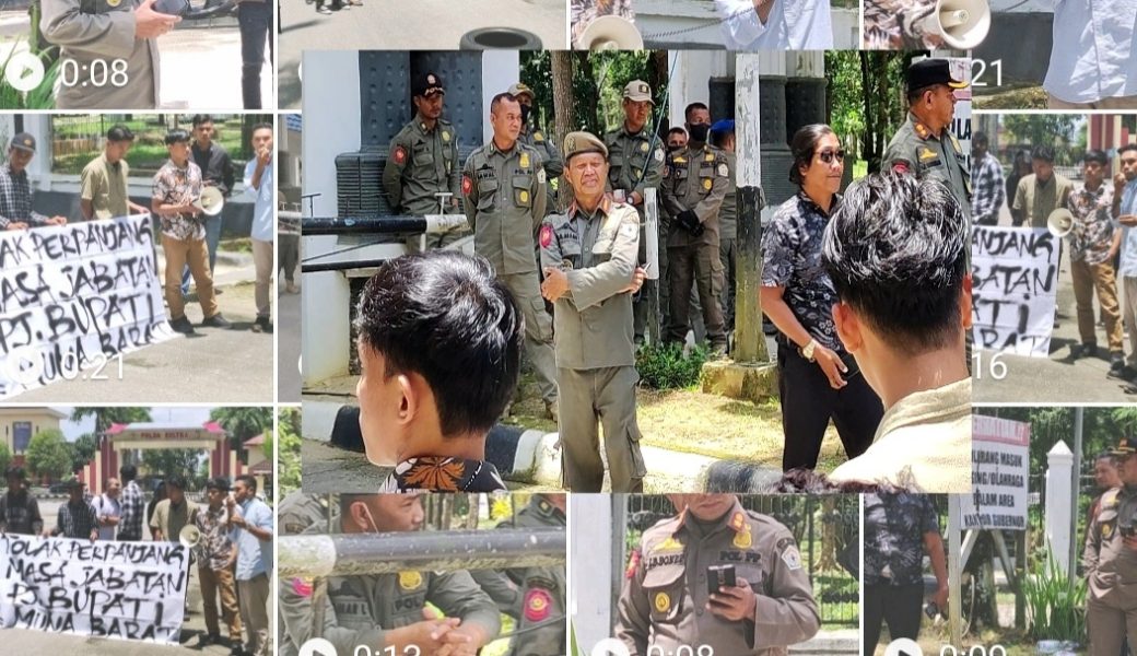 Puluhan Sat Pol PP Sultra Amankan Unras di Kantor Gubernur