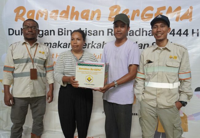 PT GKP Serahkan 1.700 Bingkisan Lebaran