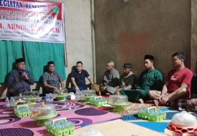 Ketua DPRD Konawe Gelar Reses di Wonggeduku Barat