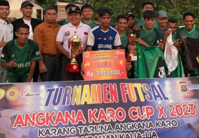 Karang Taruna Kalia-lia Gelar Turnamen Futsal Angkana Karo Cup X, Baruta Lestari Sukses “Gulung” FC Kawa-kawa