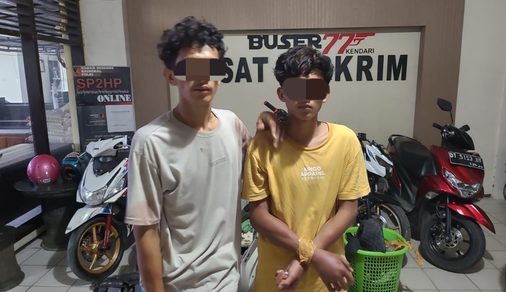 Satreskrim Polresta Kendari Tangkap Kawanan Begal yang Beroperasi Sejak Setahun Terakhir
