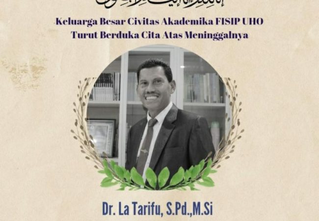 UHO Berduka, Dekan FISIP Tutup Usia