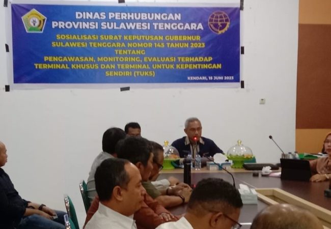 Bersama Dishub Sultra, Sejumlah Pemilik Tersus Ikuti Rapat Tindaklanjut Pembentukan Tim Terpadu