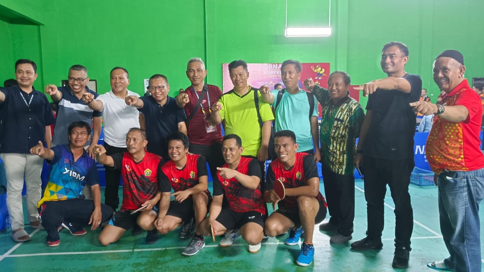Tim eksekutif tenis meja beregu putra Sultra foto: Istimewa
