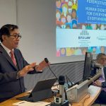 Hadiri Konferensi di Oxford, Menteri Hukum HAM Bicara Soal Human Dignity