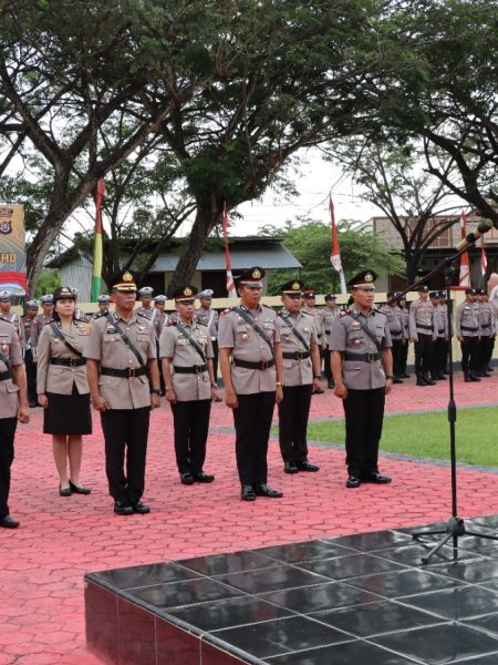 Gelar Upacara Sertijab, Berikut Pesan Kapolres Konawe