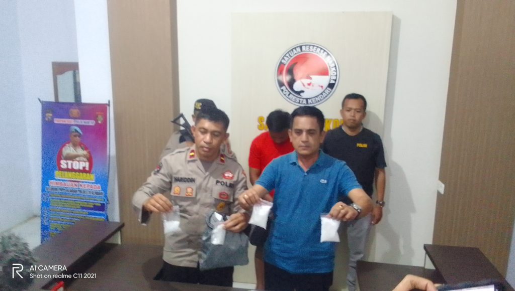 Polisi Bekuk Residivis Narkoba di Kendari, 640 Gram Sabu Berhasil Disita
