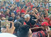 Dihadapan Pendukungnya di Sultra, Ganjar Sebut Bakal Manfaatkan Aspal Buton secara Maksimal