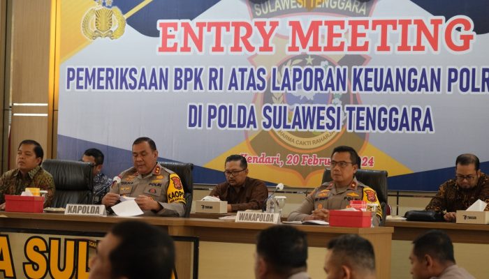 Kapolda Sultra Buka Entry Meeting BPK RI