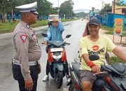 Satgas Gakkum Ops Keselamatan Anoa Pastikan Penggunaan Helm Harus Sesuai Standar