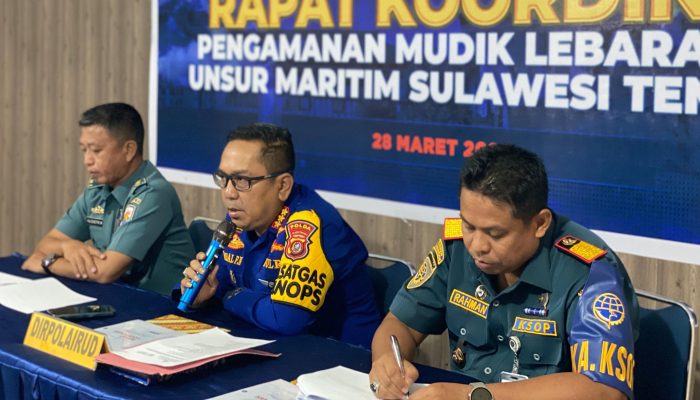 Pastikan Kesiapan Pengamanan Arus Mudik 2024, Dirpolairud Polda Sultra Gelar Rakor Lintas Sektoral