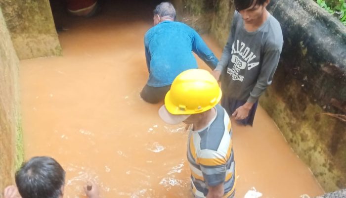 Akibat Curah Hujan Yang Tinggi, UPTD Spam Dinas PUTR Konkep Gerak Cepat
