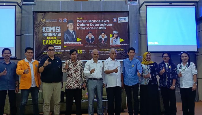 Komisi Informasi Goes To Campus UHO Gelar Sosialisasi "Peran Mahasiswa Dalam Keterbukaan Informasi Publik"