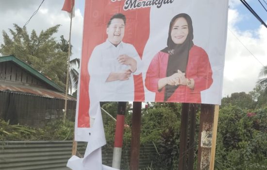 Aksi Perusakan Baliho dan Banner Yudhi-Nirna Tak Surutkan Semangat Perjuangan untuk Kendari Maju, Aman, dan Bersih