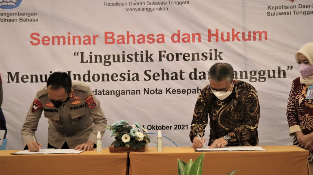 Upaya Kerja Sama KBST dan Polda Sultra dalam Bingkai Linguistik Forensik