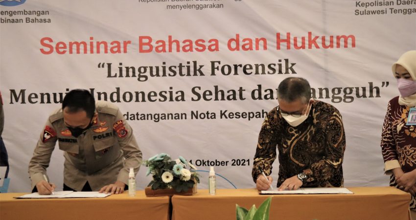 Upaya Kerja Sama KBST dan Polda Sultra dalam Bingkai Linguistik Forensik