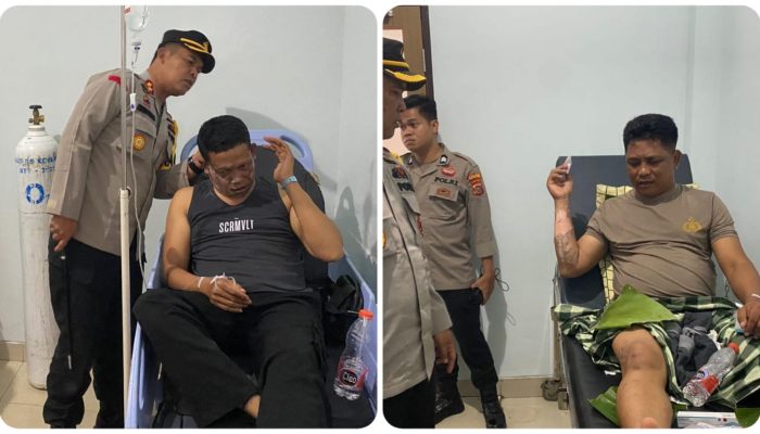 Dua Personel Polres Konawe Alami Luka Bakar Saat Kawal Unjuk Rasa