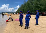 Pastikan Keamanan Pengunjung, Satgas Banops Dit Polairud Polda Sultra Patroli Tempat Wisata