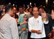 Presiden Jokowi Disambut Meriah di The Park Kendari