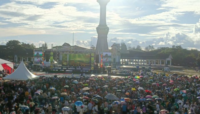 Puluhan Ribu Umat Kristiani Hadiri Peringatan Kenaikan Yesus Kristus di Tugu Religi Sultra