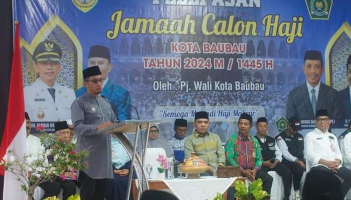 Pj Wali Kota Baubau Lepas 142 Calon Jamaah Haji
