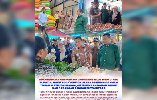 Pemda Butur Pastikan Harga Sembako Masih Stabil