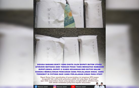 Bupati Sita Uang &ldquo;Sunat&rdquo; Perjalanan Dinas Staf DPRD Butur
