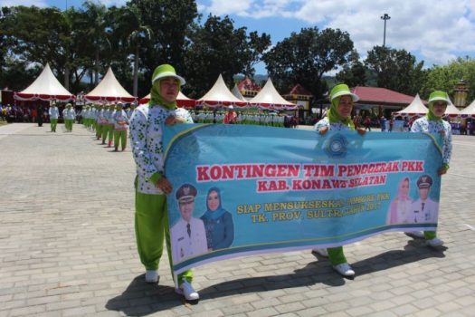 Konsel Kontingen Terbanyak di Upacara Pembukaan Jambore PKK
