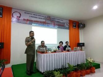 Tim Survei Akreditasi Paripurna di RSUD Andi Makkasau. FOTO : JERI