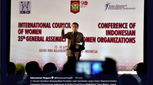 Seruan Jokowi di Acara Temu Nasional Seribu Organisasi Perempuan Indonesia