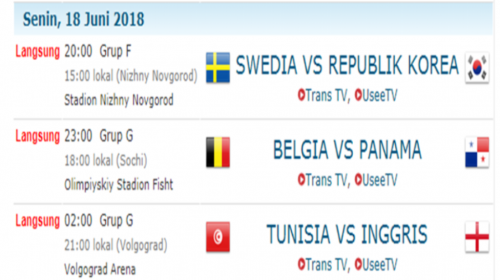 Ini Jadwal Pertandingan Piala Dunia Hari Ini dan Besok