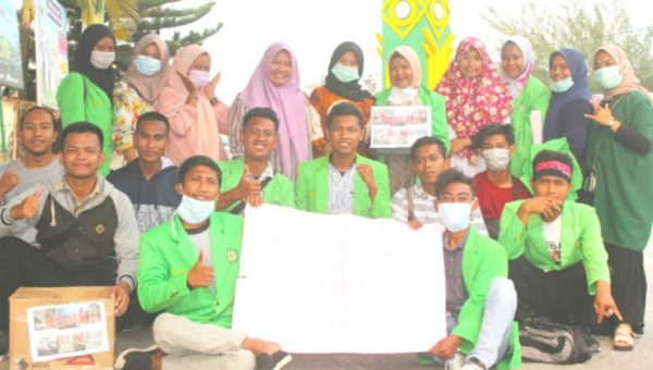 ﻿Gegara Asap Mahasiswa STIP Yashafa Aceh Singkil Galang Dana