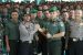 Salam Komando Kapolres Kota langsa dengan Komandan Kodim Aceh Timur. FOTO : ROBY SINAGA